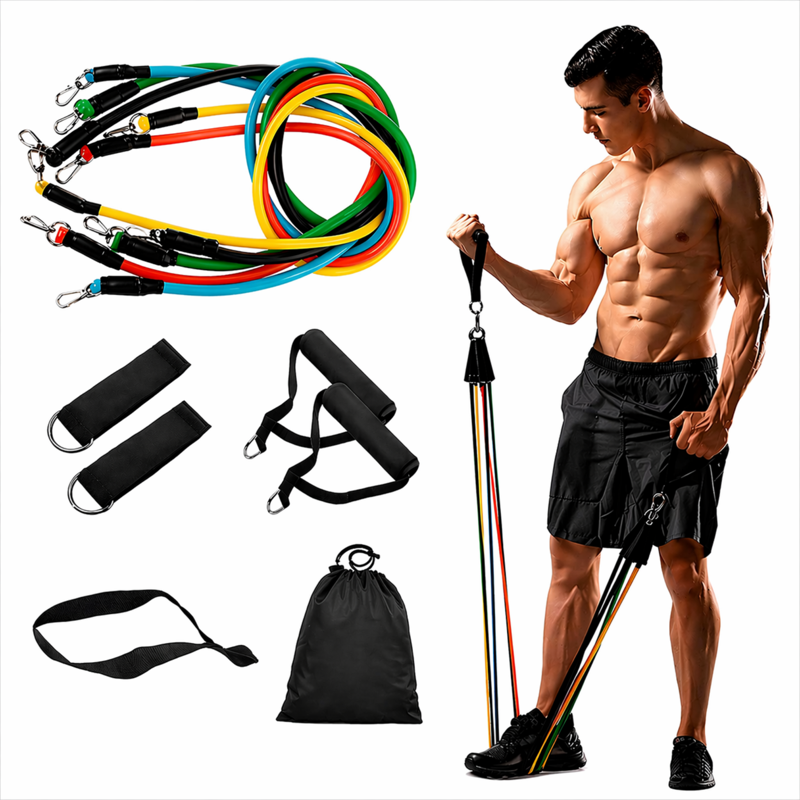 Velness Premium Fabric Resistance Bands Set – Full Body Home Workout
